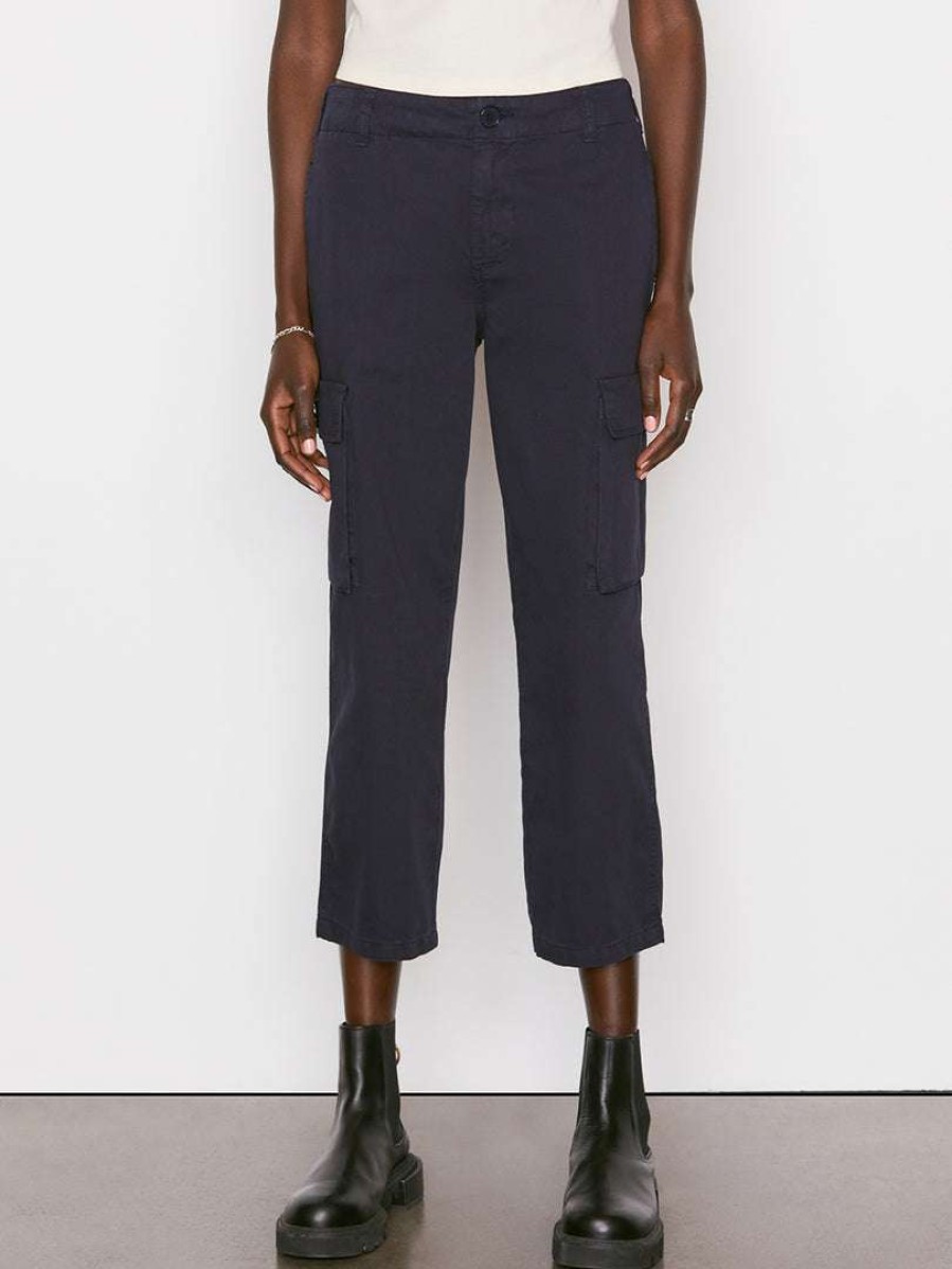 Women * | Cheap Frame-Denim Relaxed Utility Pant — Washed Navy