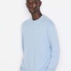 Men * | Best Sale Frame-Denim The Cashmere Crewneck Sweater — Men Powder Blue