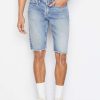 Men * | Discount Frame-Denim L'Homme Relaxed Short — Men Indigo Trail Rips