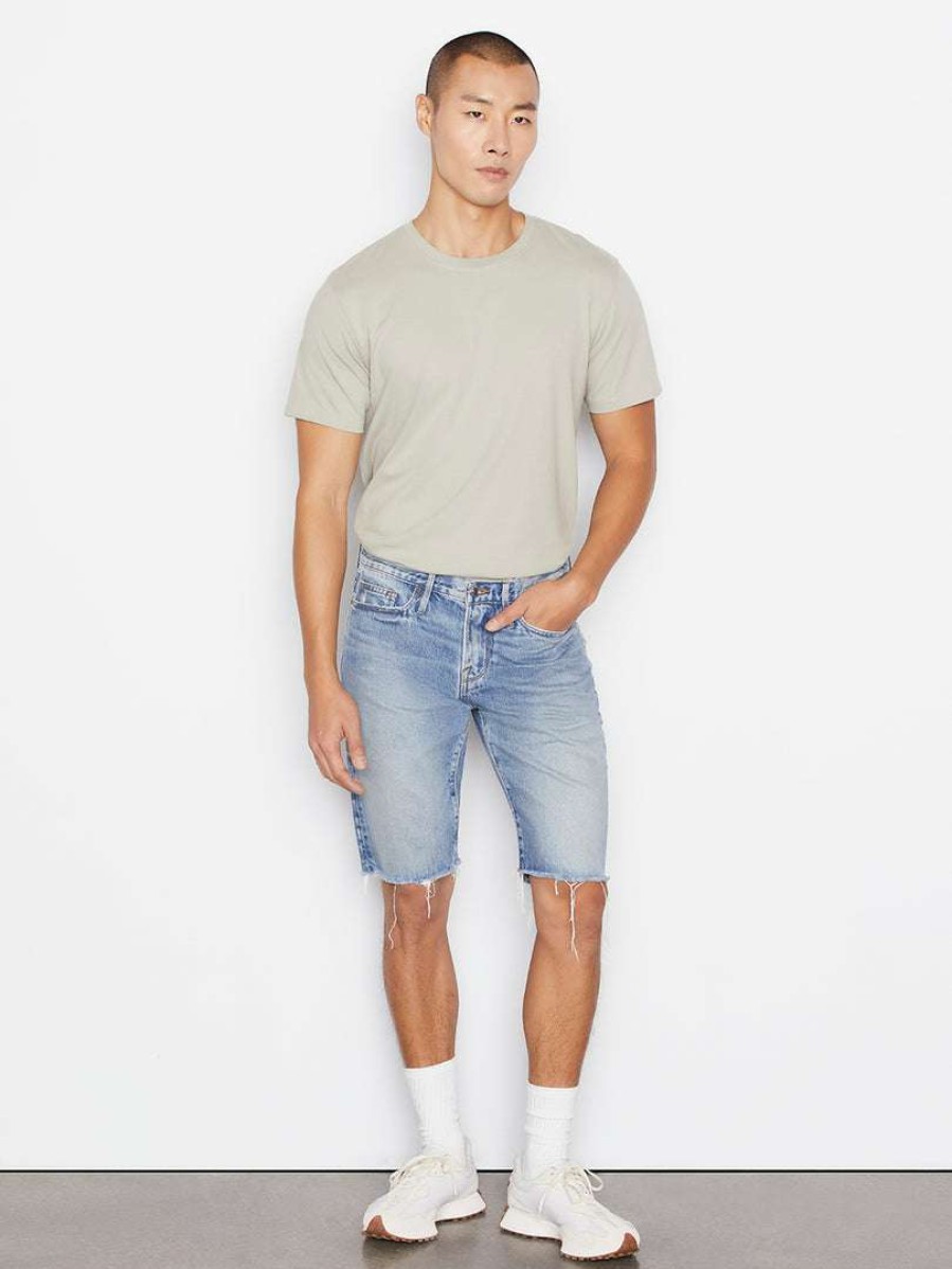 Men * | Discount Frame-Denim L'Homme Relaxed Short — Men Indigo Trail Rips